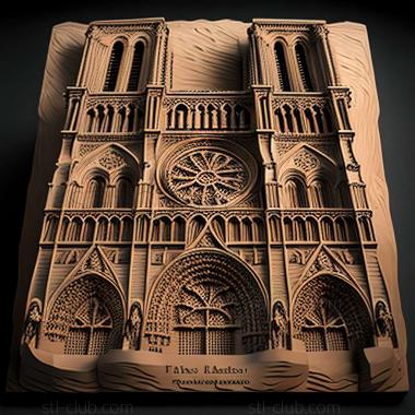 3D model notre dame (STL)